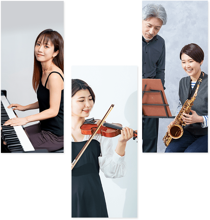 楽器を演奏している画像